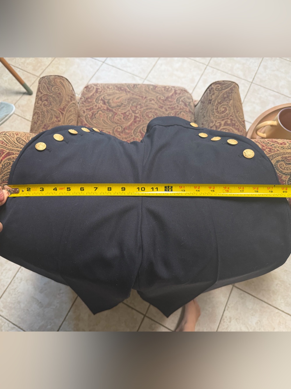 Sezane Women’s Navy Sailor Trousers - Picture 5 of 5